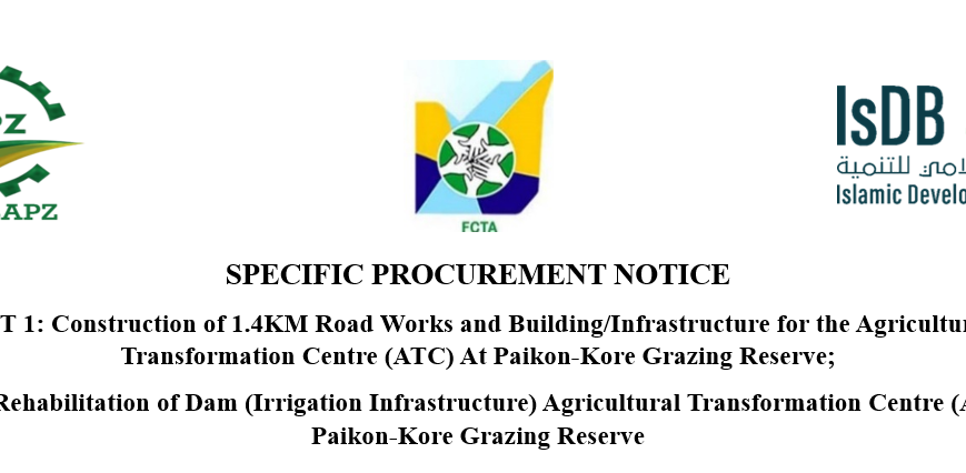 SPECIFIC PROCUREMENT NOTICE: PAIKON-KORE ATC INFRASTRUCTURE (LOT 1 & LOT 2)